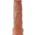 King Cock 10 veľké dildo so semenníkmi (25 cm) - hnedé
