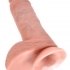 King Cock 8 dildo so semenníkmy (20 cm) - telová farba