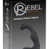 Rebel - akumulátorový vibrátor na prostatu (čierny)