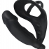 You2Toys Black Velvets Ring& Vibro Plug – krúžok na penis a semenníky s análným vibrátorom (čierny)