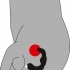 Rebel prostate vibrator - zahnutý vibrátor na prostatu (čierny)