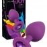 You2Toys Colorful Joy Jewel Plug - silikónové análne dildo - stredné (fialové)