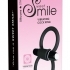 SWEET SMILE Skill – vibračný krúžok na penis a semenníky (čierny)