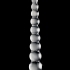 Pipedream Icicles No. 2 - sklenené guličkové dildo (priesvitné)