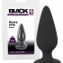 Black Velvet Heavy - 40g-ové análne dildo (čierne)