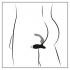 O Boy 7 - úzky silikónový vibrátor prostaty - čierny (7 rytmov)