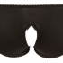 Cottelli Plus Size – čipkované otvorené nohavičky (čierne)