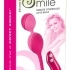 SMILE Love Balls – 82g-ové, nabíjacie vibračné vajíčko na diaľkové ovládanie (ružové)