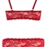 Cottelli - Floral Lace Bra Set (Red)