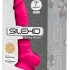 Silexd 7 – tvarovateľné dildo so semenníkmi a prísavkou – 17,5cm (ružové)
