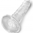 King Cock Clear 6 - adhesive dildo (15cm)