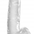 King Cock Clear 7 - prísavka, dildo so semenníkmi (18cm)