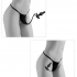 HOOKUP Diamond Plug - čipkované nohavičky s análnym dildom (čierne)