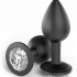 HOOKUP Diamond Plug - čipkované nohavičky s análnym dildom (čierne)
